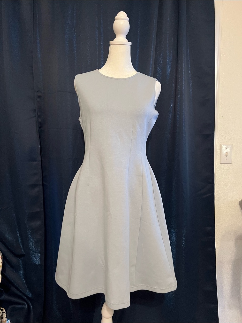 PrettyGarden Light Blue Fit and Flare Dress Small NWT Sleeveless Skater
